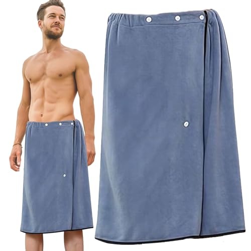 oooaooo Saunahandtuch Herren, Saunakilt Herren Verstellbar, Schnelltrocknendes Saunahandtuch für Sauna Fitnessstudio Dusche und Strand Komfortabel und Elastisch 70 x 140 cm oooaooo Saunahandtuch Herren, Saunakilt Herren Verstellbar, Schnelltrocknendes Saunahandtuch für Sauna Fitnessstudio Dusche und Strand Komfortabel und Elastisch 70 x 140 cm von oooaooo