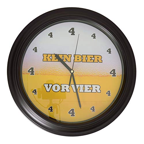 outoftheblue Kein Bier vor Vier Wanduhr mit Biersound - Wohnzimmeruhr, Küchenuhr (Orange, Weiß, ca. 31 cm) outoftheblue Kein Bier vor Vier Wanduhr mit Biersound - Wohnzimmeruhr, Küchenuhr (Orange, Weiß, ca. 31 cm) von ootb
