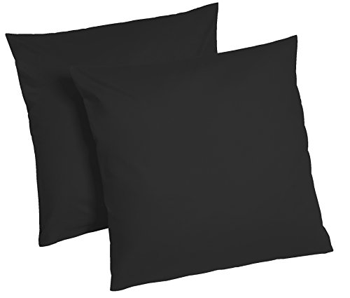 Roller 2er-Pack Kissenbezug Exclusiv - schwarz - 40x40 cm von optidream