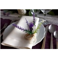 Lavendel Serviettenring, Blumen Sommer Hochzeit Tischdekor, Lila Kunststoff Housewarminggeschenk von optimumlinen