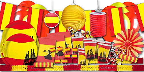 Spanien Dekoset XXL- Partygeschirr & Partydeko im Sparset von ORDENO