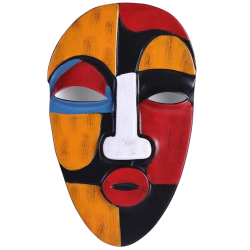 orenm Afrikanische Masken Wanddekoration,Abstrakte afrikanische Wandanhänger Masken,Afrikanische Kunstskulpturen für die Heimdekoration im Modernen Stil,Wohnzimmer,Büro Harz Wanddekoration Figuren (B) orenm Afrikanische Masken Wanddekoration,Abstrakte afrikanische Wandanhänger Masken,Afrikanische Kunstskulpturen für die Heimdekoration im Modernen Stil,Wohnzimmer,Büro Harz Wanddekoration Figuren (B) von orenm