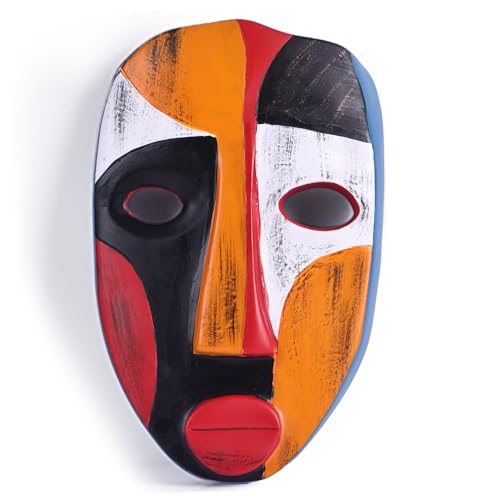 orenm Afrikanische Masken Wanddekoration,Abstrakte afrikanische Wandanhänger Masken,Afrikanische Kunstskulpturen für die Heimdekoration im Modernen Stil,Wohnzimmer,Büro Harz Wanddekoration Figuren (A) orenm Afrikanische Masken Wanddekoration,Abstrakte afrikanische Wandanhänger Masken,Afrikanische Kunstskulpturen für die Heimdekoration im Modernen Stil,Wohnzimmer,Büro Harz Wanddekoration Figuren (A) von orenm