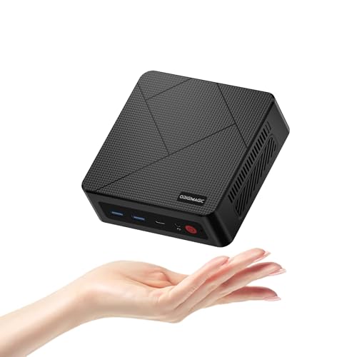 origimagic Mini PC C4 Mini Computer Ryzen 5 3550H (bis zu 3.7GHz), 8GB DDR5, 256GB SSD, Unterstützung für 4K Triple Display, WiFi 5/BT5.0/Dual Ethernet, Mini Desktop für Home Office von origimagic