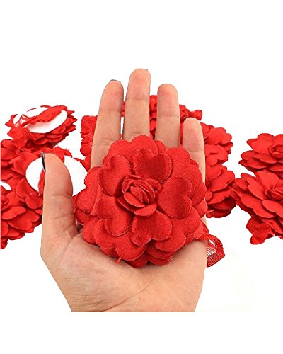 origin-AL Home & Style 12x Handrosen EL Gülü für Kina Gecesi Kina Söz Halay Polterabend Gelin Henna Abend (Rot) von OZYOL