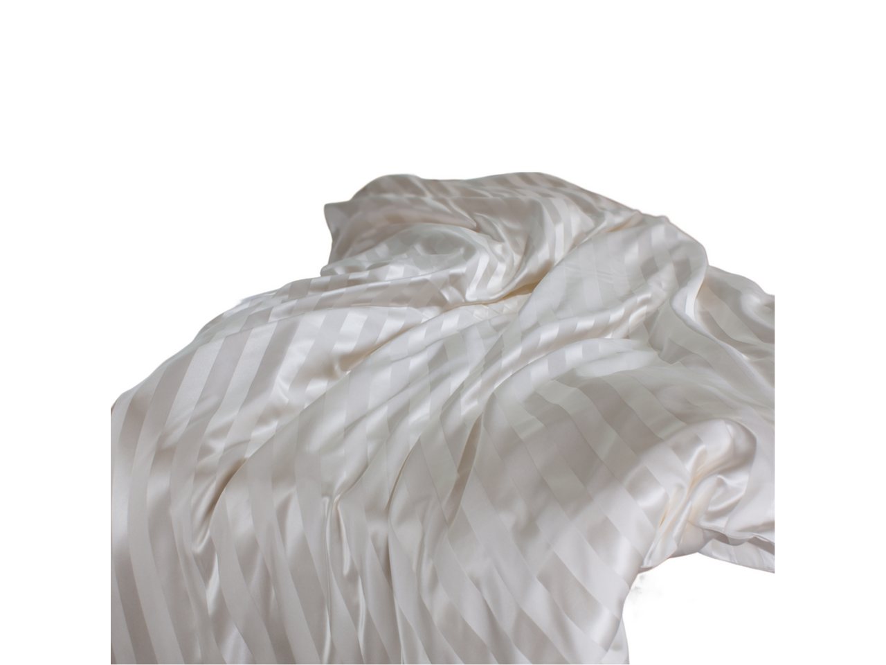 Bettbezug Seiden-Bettbezug aus Maulbeerseide, White Stripes, orignee (1 St), 100% Seide von orignee