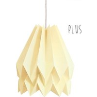 Beleuchtungsanhänger, Papierlampe, Origami-Lampe Für Wohnzimmer | Plus Uni Hellgelb Hängeleuchte von orikomi