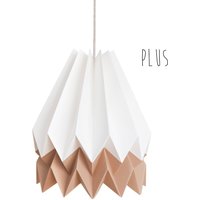 Neu Papier Hängeleuchte, Origami Lichtleuchte Für Wohnzimmer | Plus Polar White Mit Warm Chestnut Stripe von orikomi