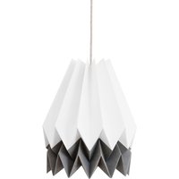 Origami Lampenschirm, Papier Hängelampe | Polarweiß Mit Alpingrauem Streifen Origami Lampenschirm, Papier Hängelampe | Polarweiß Mit Alpingrauem Streifen von orikomi
