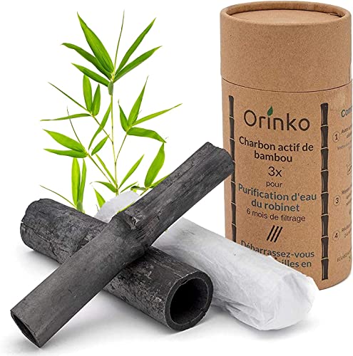 Bambu Binchotan 3x | Aktivkohle Wasserfilter aus Bambus zur Reinigung von Wasser in Karaffe von orinko