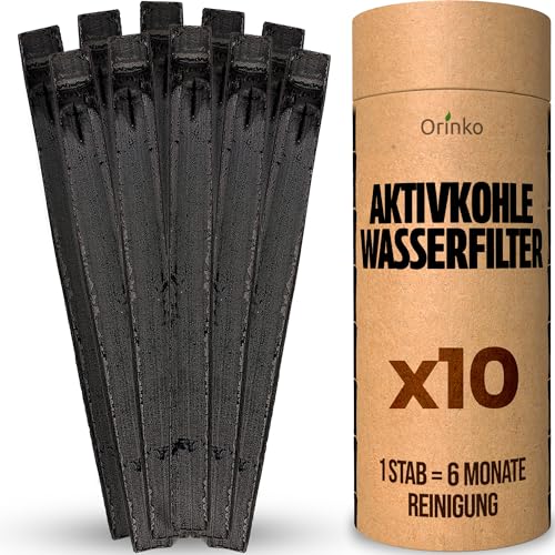 Binchotan Bio 10x | Aktivkohle Bambus Takesumi zur Wasserreinigung + E-Book | Wasser in Flasche mit unserer Aktivkohle weitergeben von orinko