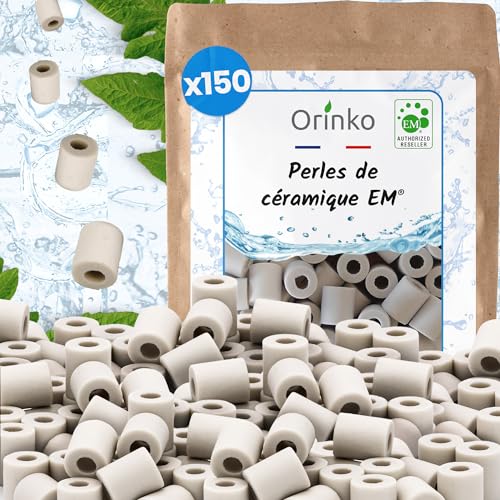 EM-Keramikperlen x150 – verbessern die Wasserqualität – reduziert Kalkablagerungen – speziell für Waschmaschine und Karaffen, Flaschen, Kaffeemaschinen von orinko