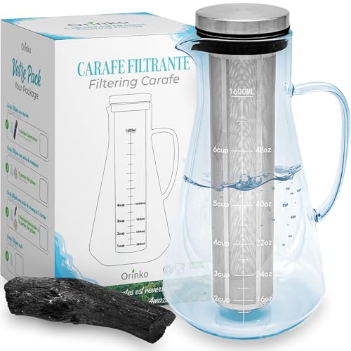 ORINKO Wasserreinigungsset – Binchotan Aktivkohlefilter Wasser & 1,6 L Glaskaraffe – Kishu Bio Binchotan 40 g für natürliche Wasserfilterung + E-Book ORINKO Wasserreinigungsset – Binchotan Aktivkohlefilter Wasser & 1,6 L Glaskaraffe – Kishu Bio Binchotan 40 g für natürliche Wasserfilterung + E-Book von orinko