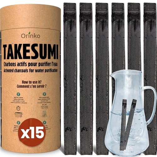 ORINKO Binchotan Bio 15x – Aktivkohle Bambus Takesumi zur Wasserreinigung – Nachhaltiger Aktivkohlefilter für reines Trinkwasser – Inkl. E-Book ORINKO Binchotan Bio 15x – Aktivkohle Bambus Takesumi zur Wasserreinigung – Nachhaltiger Aktivkohlefilter für reines Trinkwasser – Inkl. E-Book von orinko