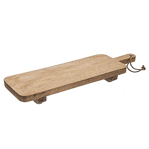 Küchenbrett Schneidebrett Servierbett aus Holz mit Griff Füßen 50,2x21x5 cm Küchenbrett Schneidebrett Servierbett aus Holz mit Griff Füßen 50,2x21x5 cm von orion group