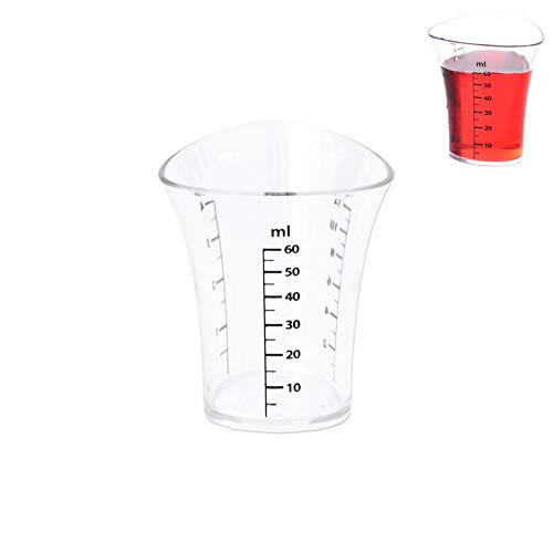 ORION GROUP Barmaß Messbecher Küche | 60 ml | mit Skalierung Transparent Jigger | für Cocktails von orion group