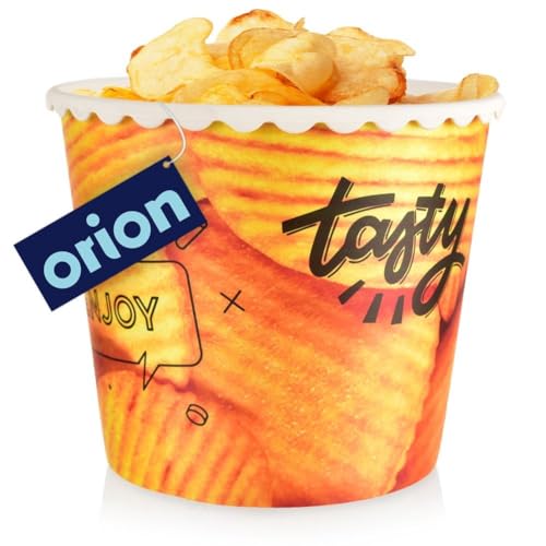 Popcorneimer Popcornbecher Serviereimer Behälter für Popcorn und Chips 2,3 L von orion group