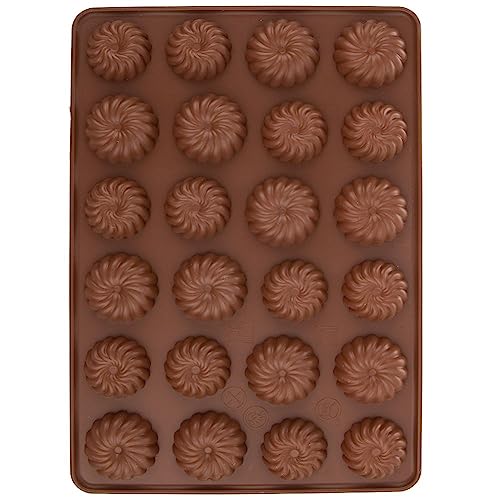 Silikonbackform Silikonform Pralinenform für Kekse aus Silikon braun 32x22 cm von orion group