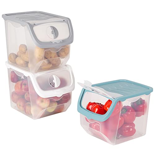 orion group - Aufbewahrungsbox mit deckel - Aufbewahrungsbehälter lebensmittel - Küchen Frischhaltedosen - Aufbewahrungsbox - Behälter vorratsdosen - plastikkisten - küchenorganisation 12 L (3er-Set) von orion group