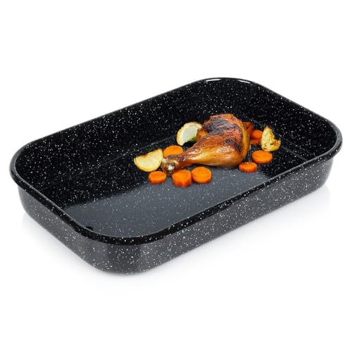 orion group Auflaufform emaillierte Backform mit hohem Rand 42x27x7 von orion group