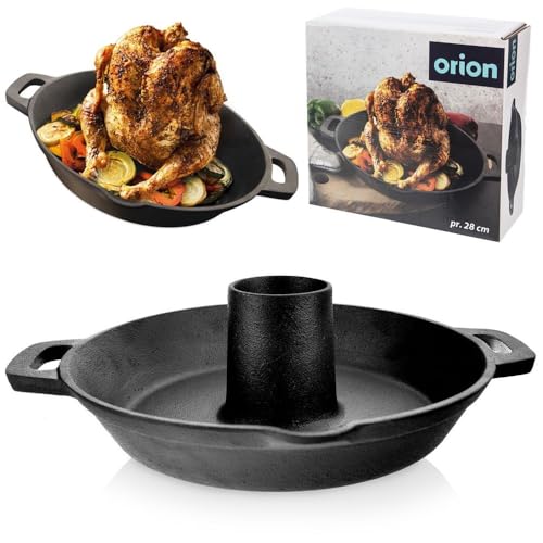 orion group Bratpfanne mit Hähnchenständer Geflügelbräter Hähnchenbräter aus Gusseisen LITINA 28 cm orion group Bratpfanne mit Hähnchenständer Geflügelbräter Hähnchenbräter aus Gusseisen LITINA 28 cm von orion group