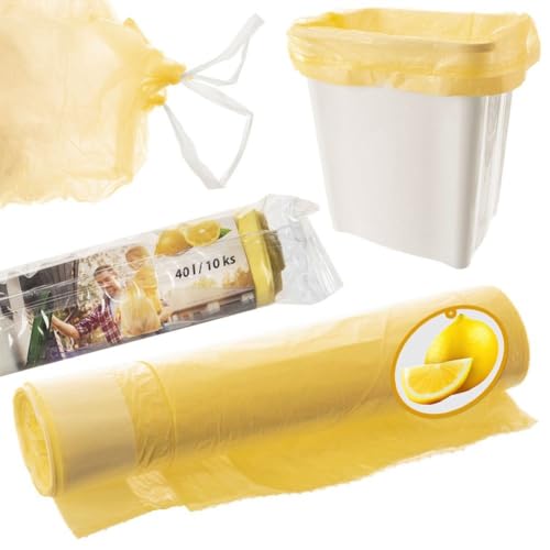 orion group Duft-Müllbeutel Müllsäcke Müllbeutel Abfallsäcke mit Zitronenduft 40 L 10 STK. von orion group