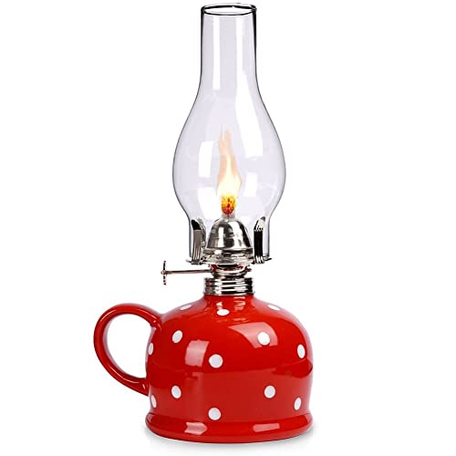 orion group Glasöllampe Erdöllampe Petroleumleuchte Petroleumlampe Öllampe Keramik 28,5 cm 530 ml orion group Glasöllampe Erdöllampe Petroleumleuchte Petroleumlampe Öllampe Keramik 28,5 cm 530 ml von orion group