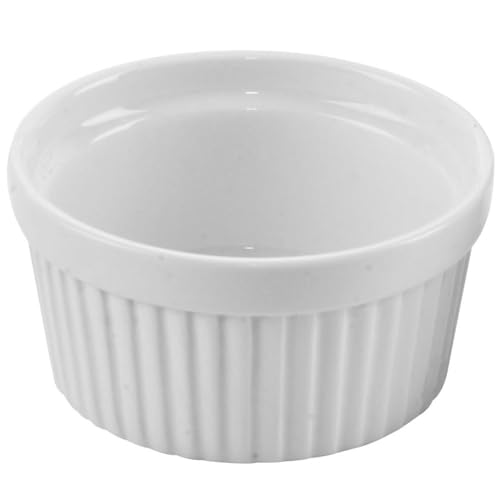 orion group Keramikschälchen Backförmchen Backschälchen Auflaufförmchen aus Porzellan weiß 9 cm 150 ml von orion group