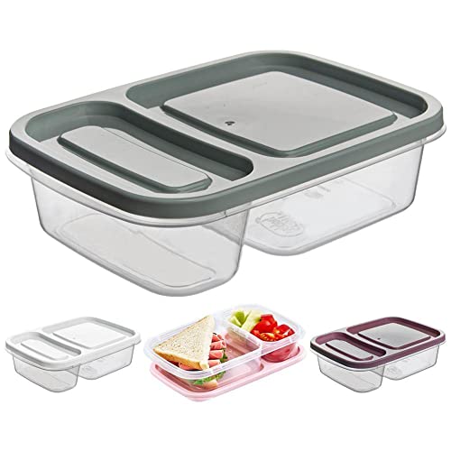 orion group Lebensmittelbehälter Lunchbox Frischhaltedose Vorratsdose Brotdose Aufbewahrungsbox mit 2 Fächern 2 teilig 0,75 L von orion group
