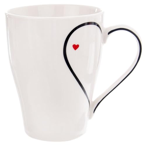 orion group Porzellanbecher Porzellantasse Teebecher Kaffeebecher Trinkbecher Becher aus Porzellan 380 ml von orion group