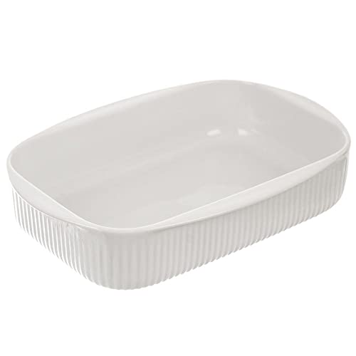 Porzellanform Auflaufform Backform hitzebeständig für Lasagne Aufläufe Tiramisu 24x17 cm 1l von orion group