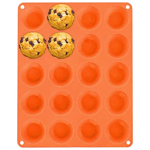 orion group Silikonform Muffinform Backform für 20 Stück kleiner Cupcakes Muffins 29x23,5x2 cm von orion group
