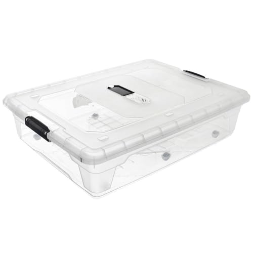 orion group Unterbett-Aufbewahrungsbehälter Unterbettbox Unterbettkommode mit Rollen niedrig XXL 50 L orion group Unterbett-Aufbewahrungsbehälter Unterbettbox Unterbettkommode mit Rollen niedrig XXL 50 L von orion group