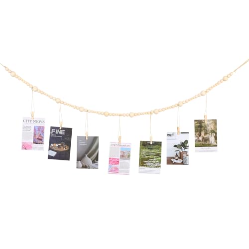 Oruola 120cm Foto Aufhänger,Hängende Foto Display,Fotos hängendes mit Clips Bilderrahmen Wanddekoration,7 Holzklammern,Boho Bilderrahmen für Bürokabine,Dekoration,Kinder Kunstdisplay Oruola 120cm Foto Aufhänger,Hängende Foto Display,Fotos hängendes mit Clips Bilderrahmen Wanddekoration,7 Holzklammern,Boho Bilderrahmen für Bürokabine,Dekoration,Kinder Kunstdisplay von oruola