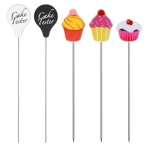 Oruola 5 Stück Kuchentester,Edelstahl Cake Tester Needle,Kuchentester Nadeln,Wiederverwendbare Kuchen Nadeln für Küchen,Bäckerei,Muffin,Cupcake,Fleischpastete,Heiße Suppe,Torten Tester Backen Zubehör Oruola 5 Stück Kuchentester,Edelstahl Cake Tester Needle,Kuchentester Nadeln,Wiederverwendbare Kuchen Nadeln für Küchen,Bäckerei,Muffin,Cupcake,Fleischpastete,Heiße Suppe,Torten Tester Backen Zubehör von oruola