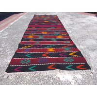 Handgewebter Kelim Teppich Aus Der Türkei 71 X 228 cm von oscarbazaar