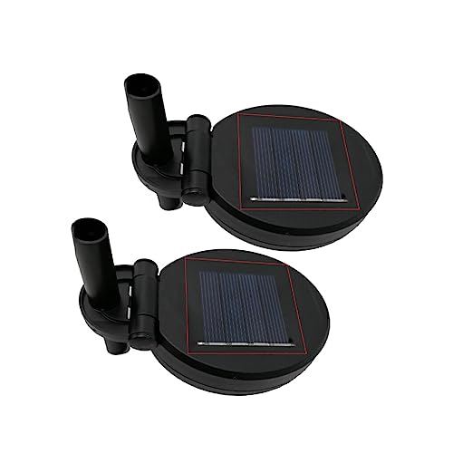 osiuujkw 2Pcs Solar Panel wasserdichte LED Boden Ersatz Tops Kunststoff Licht Zubehör Ersatzteile Home Garten Decor von osiuujkw
