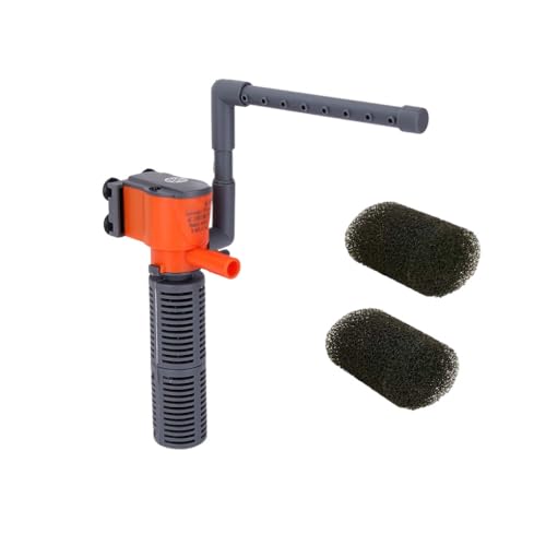 osiuujkw 3 in 1 Aquarium Filter Wasserreiniger mit Saugnapf Aquarium Zirkulation Filtration Mini Pumpe Marine Garden, Typ 2 von osiuujkw