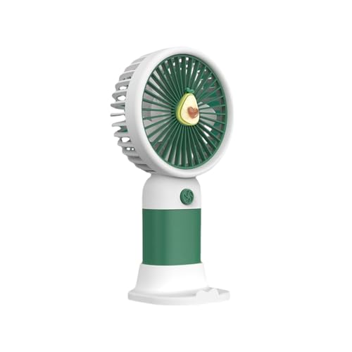 osiuujkw Kleiner und leistungsstarker wiederaufladbarer in süßer Fruchtform, bequemer Griff, ABS Handventilator, tragbarer, Kleiner, Typ+1 von osiuujkw