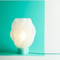 Einzigartige 3D-Gedruckte Lampe - Flower Light Collection Mintgrüne Farbe von osmatrzydziesci