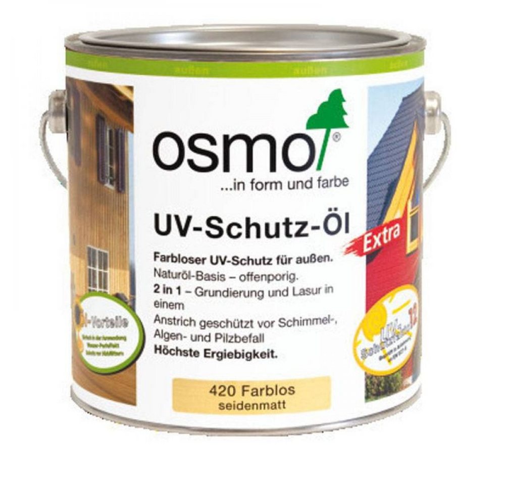 osmo Holzschutzlasur Osmo UV-Schutz-Öl Extra 2,5 ltr. 420 farblos seidenmatt osmo Holzschutzlasur Osmo UV-Schutz-Öl Extra 2,5 ltr. 420 farblos seidenmatt von osmo