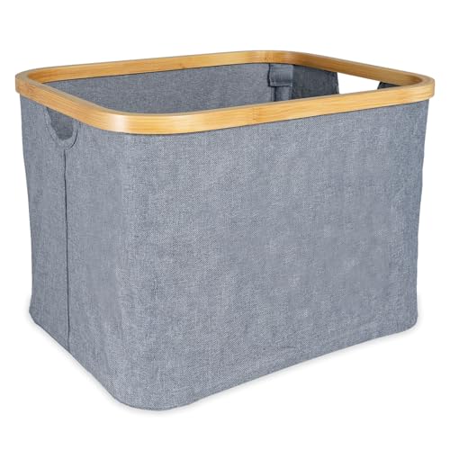 Staubox faltbar | Wäschekorb Nelson | Regalbox Kallaxregal Bambus grau 40L Staubox faltbar | Wäschekorb Nelson | Regalbox Kallaxregal Bambus grau 40L von osoltus