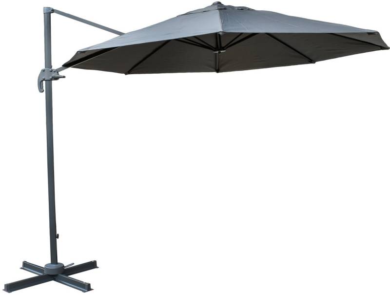 osoltus Ampelschirm osoltus Ampelschirm Sonnenschirm Pendelschirm rund 300cm anthrazit von osoltus