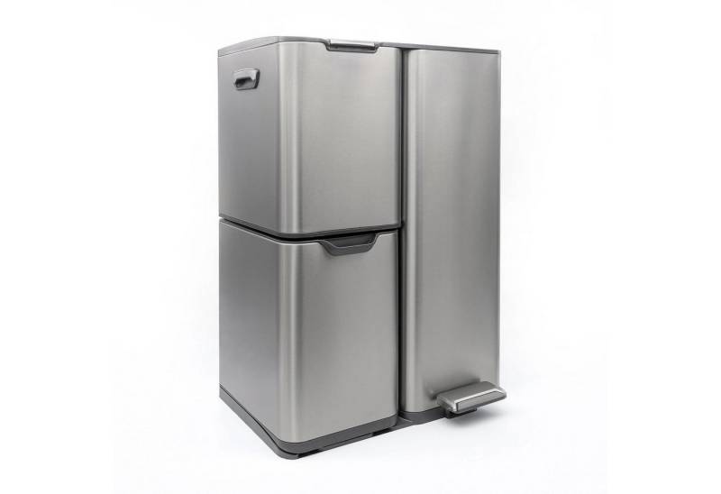 osoltus Ausklopfbehälter osoltus 3-Fach Sortierer Mülleimer Petrona 13L + 17L+ 30L Edelstahl von osoltus