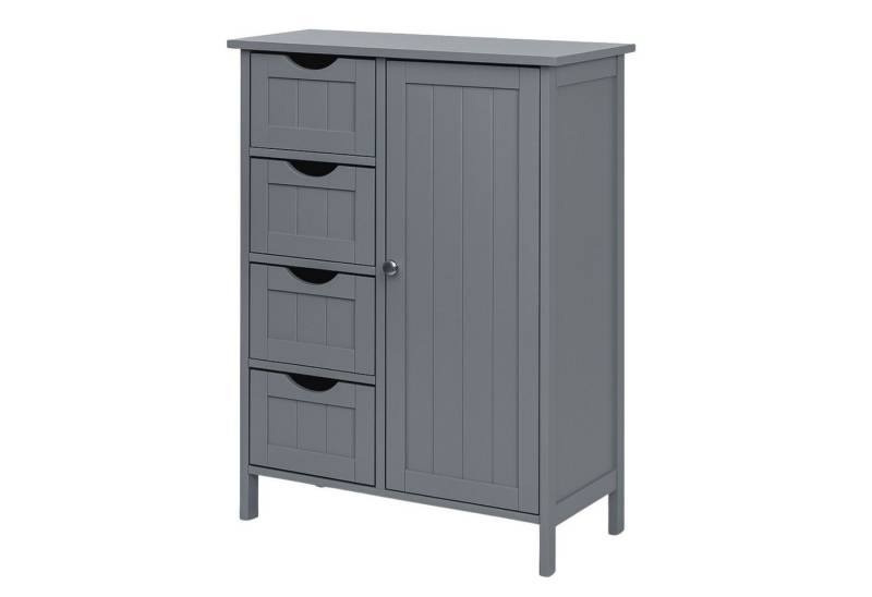 osoltus Badregal osoltus Badezimmerschrank Beistellschrank Hampton 55x30x82cm grau von osoltus
