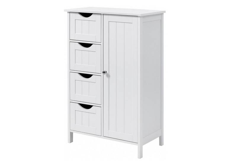 osoltus Badregal osoltus Badezimmerschrank Beistellschrank Hampton 55x30x82cm weiß von osoltus