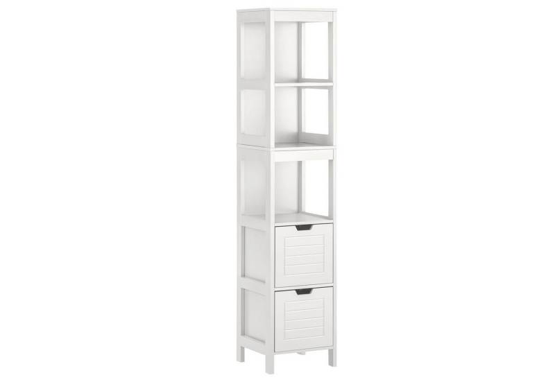 osoltus Badregal osoltus Badschrank Hochschrank Badregal Hampton 144cm Holz weiß von osoltus