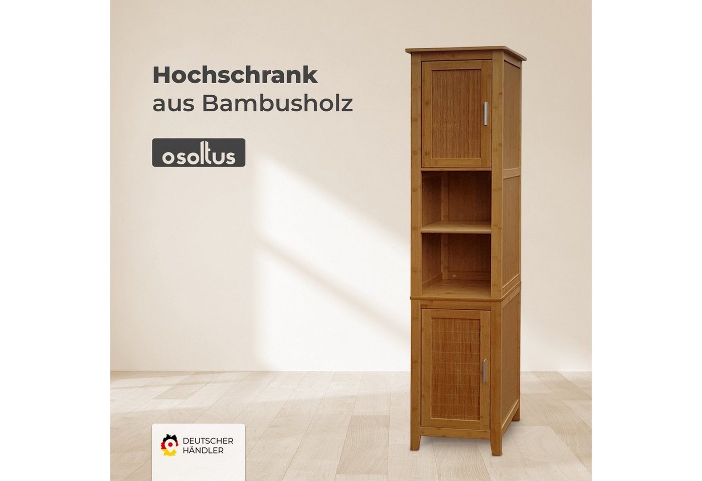 osoltus Badregal osoltus Bambus Bali Badschrank Badregal Hochschrank Wandschrank von osoltus