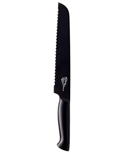 osoltus Brotmesser mit Wellenschliff 19cm schwarz Chop & grill by Greenpan von osoltus