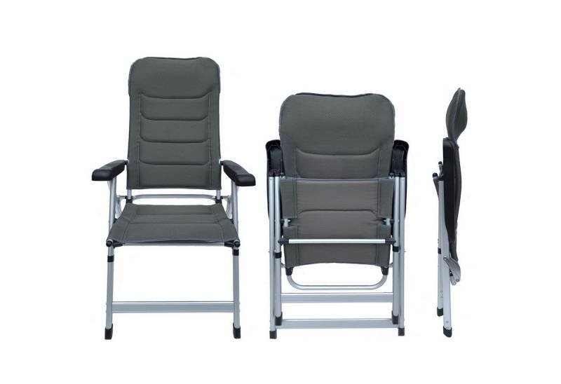 osoltus Campingstuhl osoltus Alu Camping Klappsessel Soft Touch 3D MESH AIR anthrazit von osoltus
